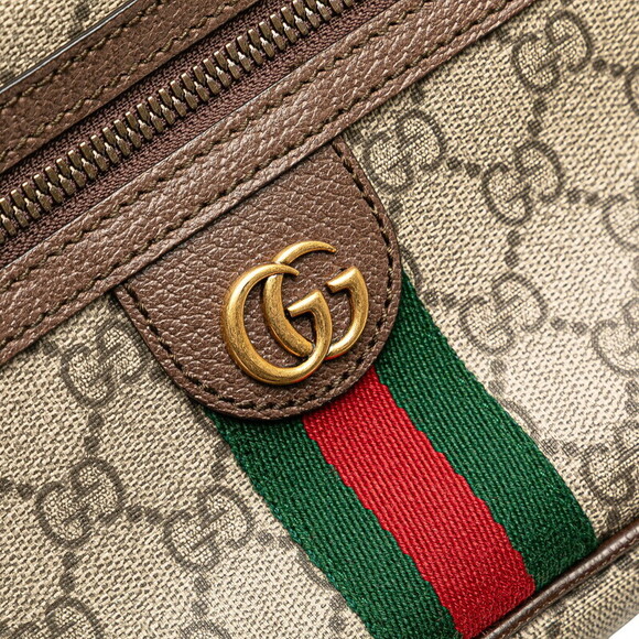 Gucci GG Supreme Ophidia Body Bag Waist Beige Brown Leather - Picture 7 of 8